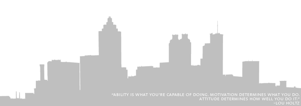Atlanta Skyline Graphic and Quote
